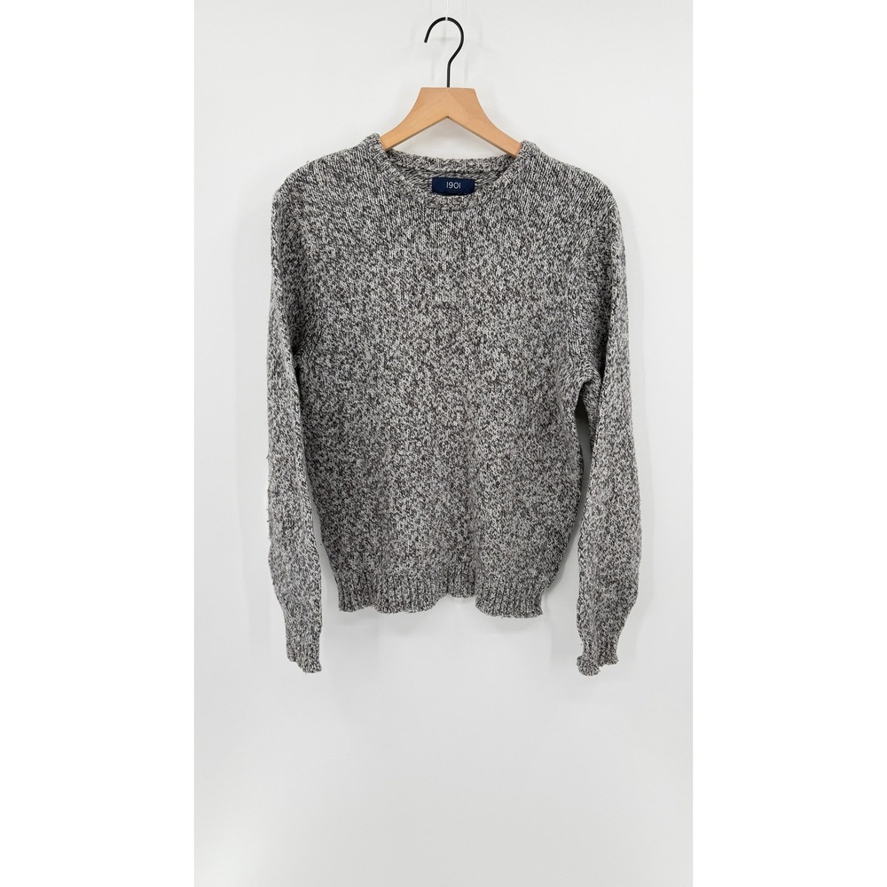 1901 Crewneck Mens Sweater Size M Marled Knit Preppy Minimalist Normcore